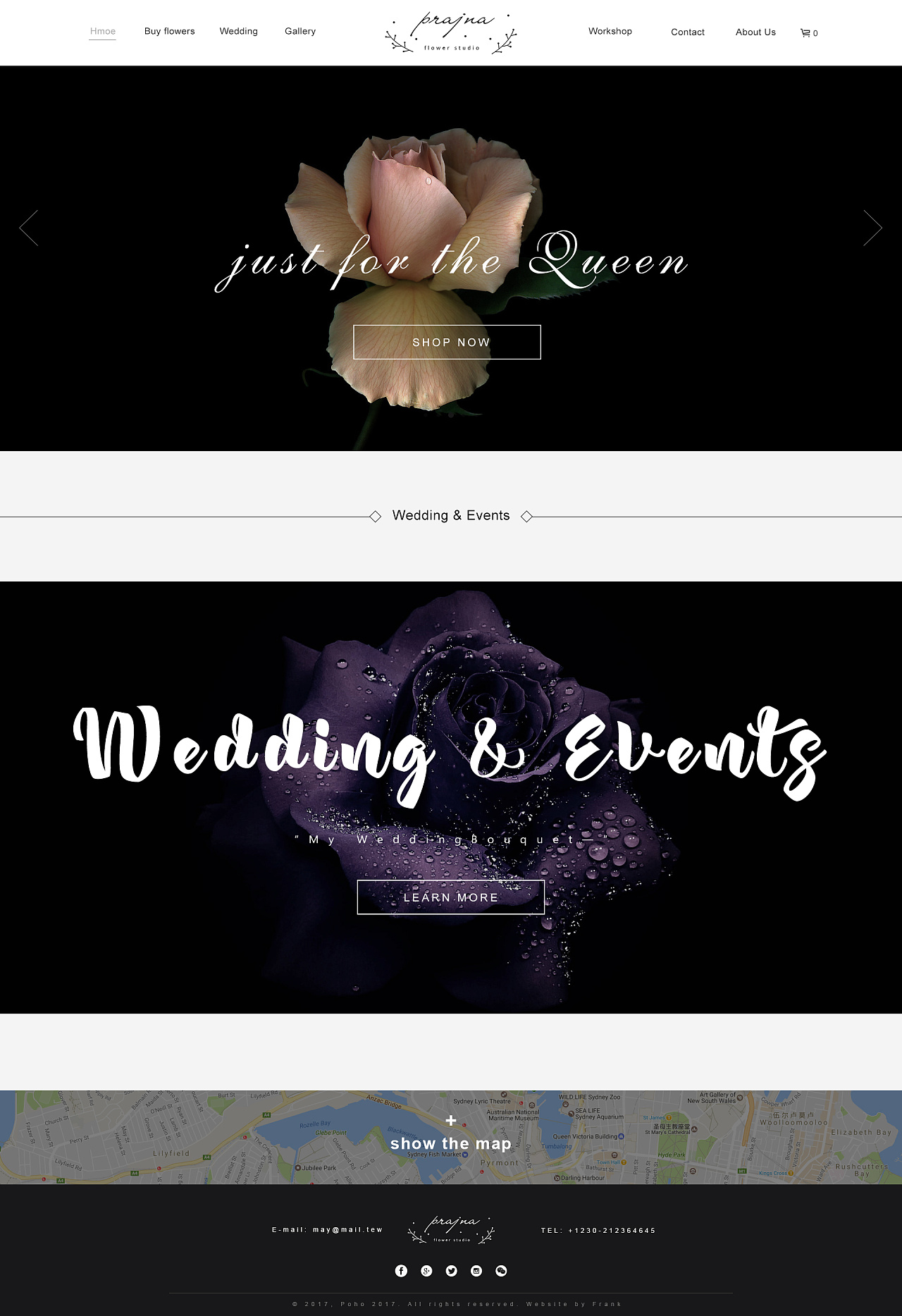 綻放自然之美 澳大利亞Prajna Flower花店電子商務網(wǎng)頁設計策略